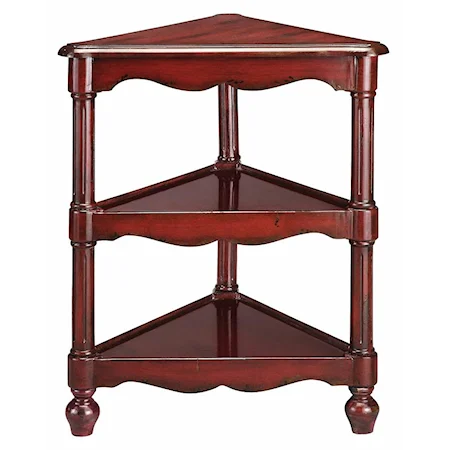Triangle Three-Tier Accent Table